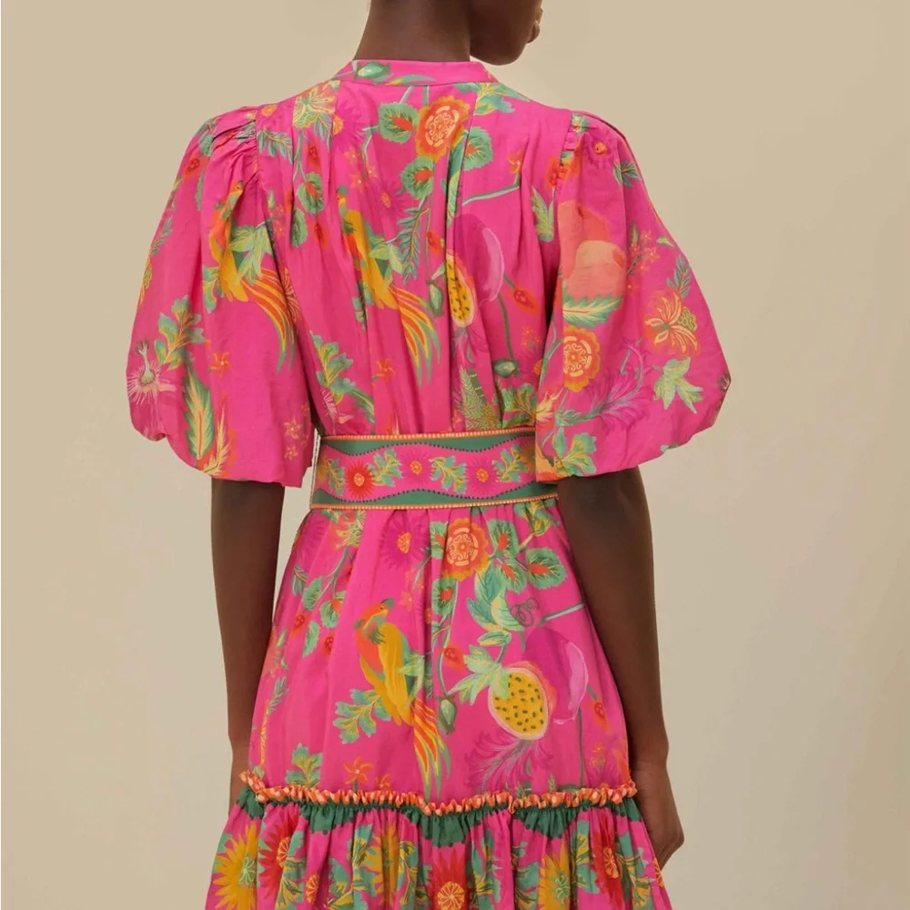 FARM Rio Pink Floral Mini Dress - Picture 4 of 7